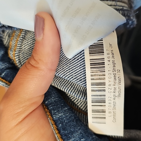 Quince Bella Stretch Relaxed Straight Jeans - Picture 9 of 12